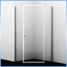Душевой уголок WasserKraft Leine 35P11 пятиугольный, с распашными дверьми 900х900х2000