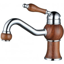 Смеситель для умывальника KAISER Wood 61011 хром